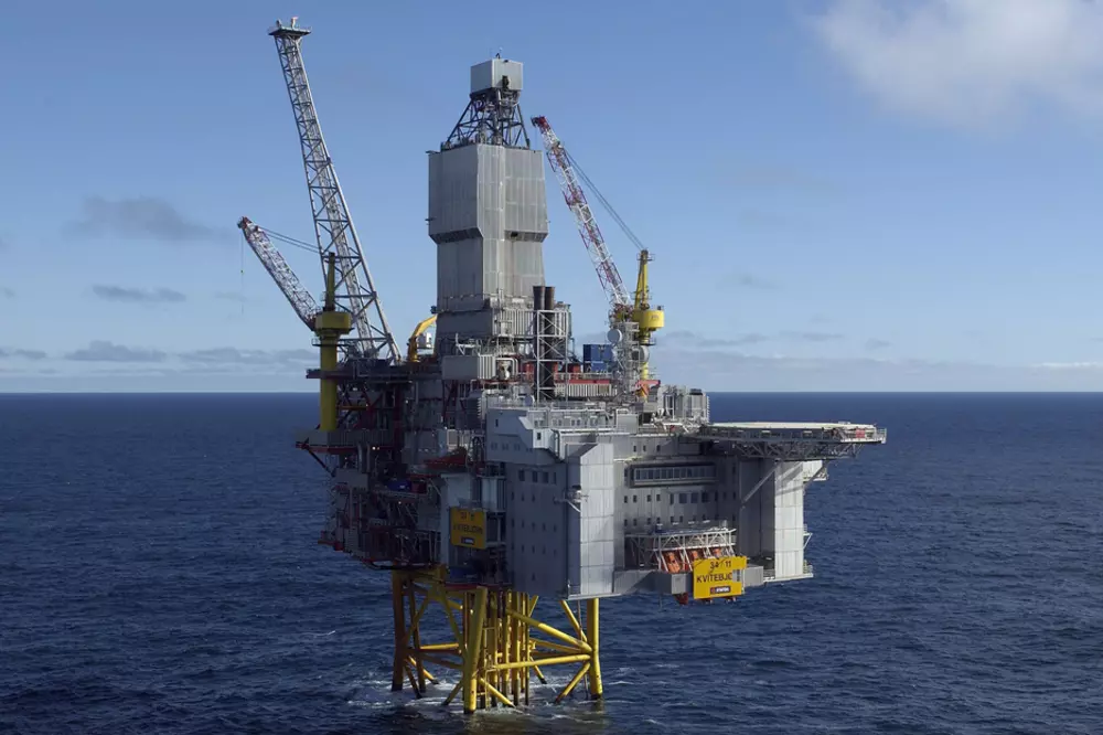 image of kvitebjørn oil platform