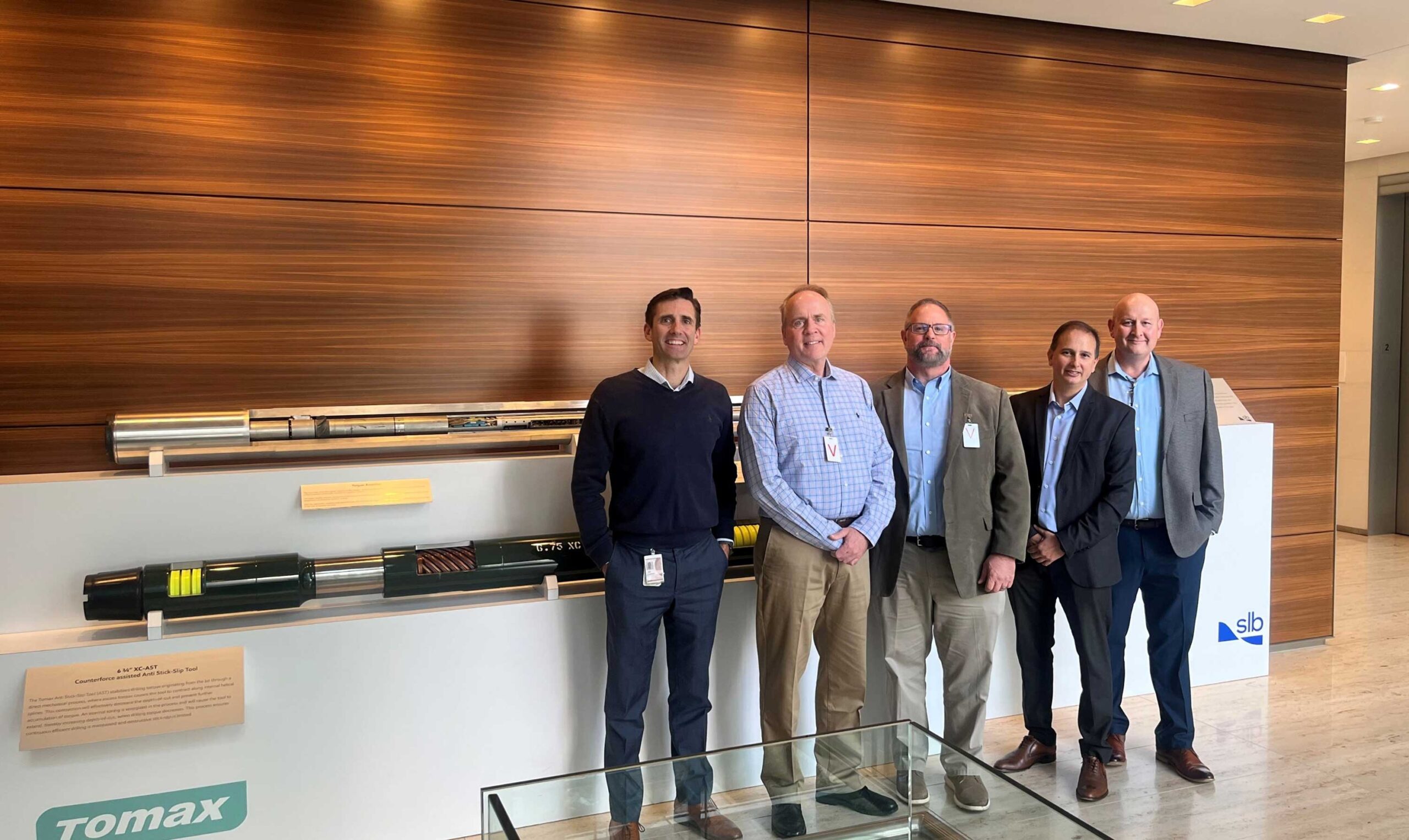 Tomax AST on display in the foyer of the Remote Operation Center (ROC) – part of the new ExxonMobil global headquarters just north from Houston.